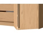 Großer Kleiderschrank 200 cm breit mit Falttüren in Bookmatch, Schrank BELIO Großer Kleiderschrank 200 cm breit mit Falttüren in Bookmatch, Schrank BELIO