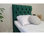 Komfortbett 100x200 cm mit Bettkasten, Lattenrost individuell verstellbar mit 7-Zonen, per Fernbedienung, Boxspringbett PEKIN SE