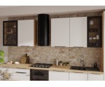 Hängender Vitrinenschrank 60 cm breit, Küchenhängeschrank in Eiche Artisan VIRTANO V2 60 GS-72 1F