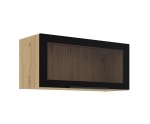 Küchenhängevitrine 80 cm breit, Küchenhängeschrank in Eiche Artisan VIRTANO V2 80 GUS-36 1F