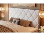 Komfortables Doppelbett 160x200 cm mit goldfarbenen Details, Boxspringbett AMBER 1M