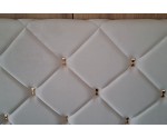 Komfortables Doppelbett 160x200 cm mit goldfarbenen Details, Boxspringbett AMBER 1M