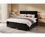 Modernes Kontinentalbett 200x200 cm mit 2 Bettkästen, Komfortbett AMBER 1M
