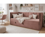 Schlafsofa 90x200 cm mit Bettkasten und Bonell-Matratze, Jugendbett MILENA 2M
