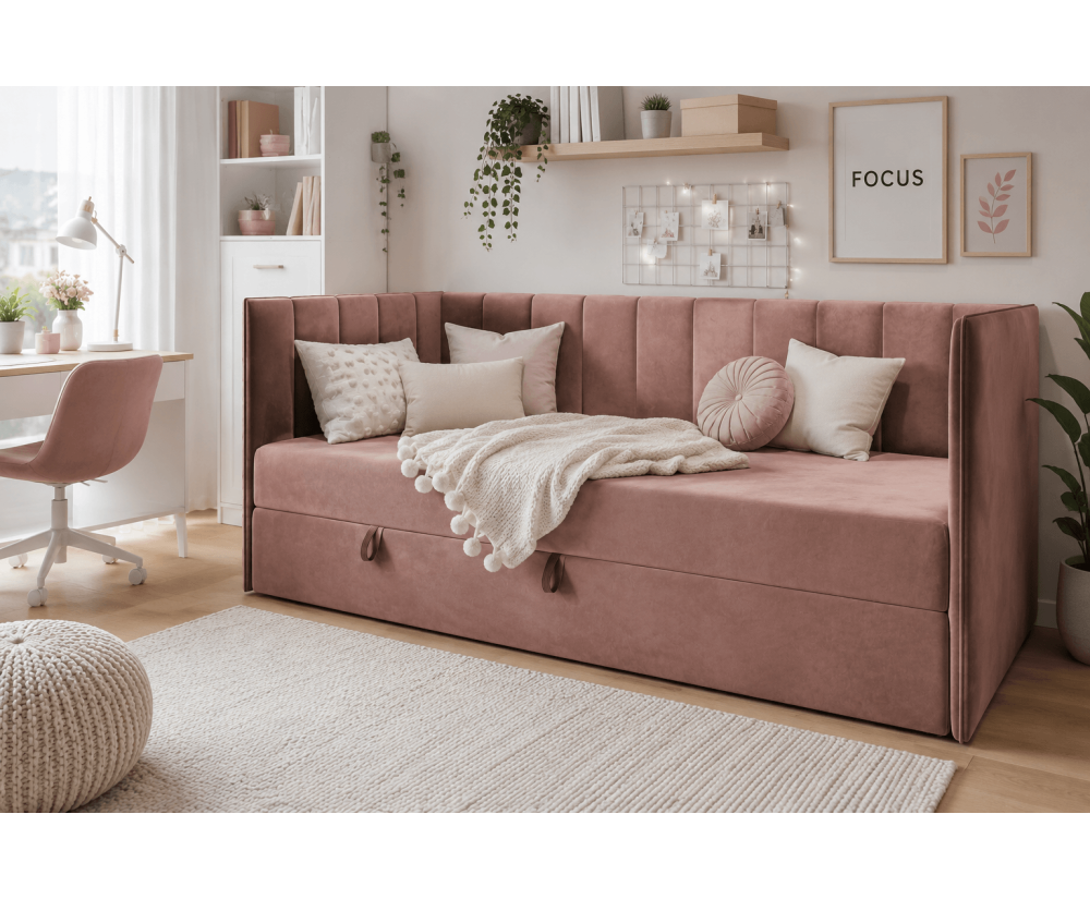 MILENA Schlafsofa 120x200 cm mit Bettkasten » Möbelpaket