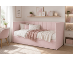 Kinderschlafsofa 100x200 cm mit Bettkasten, Kinderbett MILENA 1R