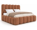 Modernes Polsterbett 140x200 cm mit tiefen Nähten und Bettkasten, Lattenrost mit Metallrahmen, Bubble Bett SOFTY Modernes Polsterbett 140x200 cm mit tiefen Nähten und Bettkasten, Lattenrost mit Metallrahmen, Bubble Bett SOFTY