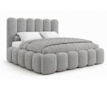 Komfortbett 200x200 cm mit Stauraum und tiefen Nähten, Lattenrost mit Metallrahmen, Bubble Bett SOFTY