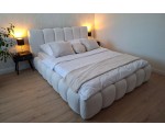 Komfortbett 200x200 cm mit Stauraum und tiefen Nähten, Lattenrost mit Metallrahmen, Bubble Bett SOFTY Komfortbett 200x200 cm mit Stauraum und tiefen Nähten, Lattenrost mit Metallrahmen, Bubble Bett SOFTY