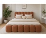Komfortbett 200x200 cm mit Stauraum und tiefen Nähten, Lattenrost mit Metallrahmen, Bubble Bett SOFTY Komfortbett 200x200 cm mit Stauraum und tiefen Nähten, Lattenrost mit Metallrahmen, Bubble Bett SOFTY