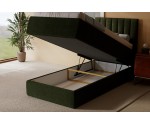 Boxspringbett 100x200 cm mit verstellbarem Lattenrost, Liegefläche anpassbar per Fernbedienung, Funktionsbett PEDRO SE
