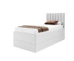 Boxspringbett 100x200 cm mit verstellbarem Lattenrost, Liegefläche anpassbar per Fernbedienung, Funktionsbett PEDRO SE