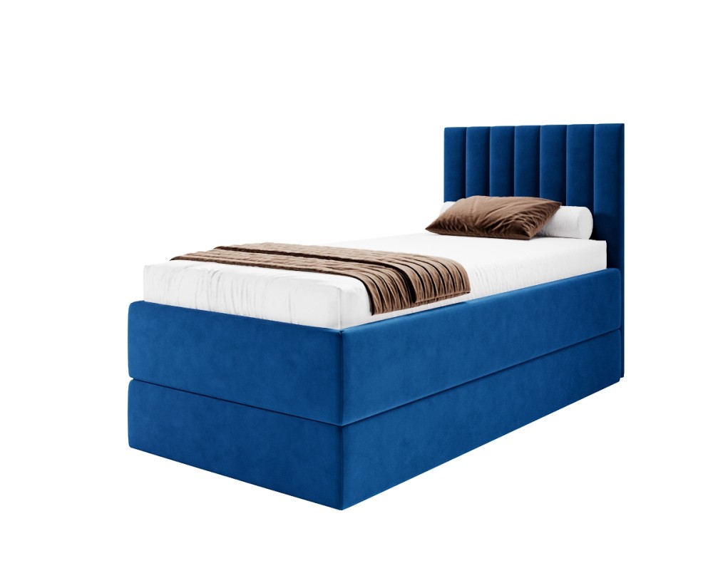 Boxspringbett 100x200 cm mit verstellbarem Lattenrost, Liegefläche anpassbar per Fernbedienung, Funktionsbett PEDRO SE