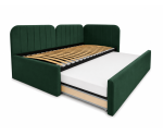 Polsterbett 100x200 mit zwei Schlafplätzen und Stauraum, funktionales Ausziehbett 2in1 ALVIN 03 MN Polsterbett 100x200 mit zwei Schlafplätzen und Stauraum, funktionales Ausziehbett 2in1 ALVIN 03 MN