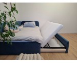 Polsterbett 100x200 mit zwei Schlafplätzen und Stauraum, funktionales Ausziehbett 2in1 ALVIN 03 MN Polsterbett 100x200 mit zwei Schlafplätzen und Stauraum, funktionales Ausziehbett 2in1 ALVIN 03 MN