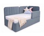 Polsterbett 90x200 mit 2 Schlafplätzen, RAUSFALLSCHUTZ und geräumigem Stauraum in Schubladenform, Ausziehbett 2in1 ALVIN 03 MNB Polsterbett 90x200 mit 2 Schlafplätzen, RAUSFALLSCHUTZ und geräumigem Stauraum in Schubladenform, Ausziehbett 2in1 ALVIN 03 MNB