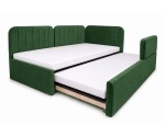 Polsterbett 90x200 mit 2 Schlafplätzen, RAUSFALLSCHUTZ und geräumigem Stauraum in Schubladenform, Ausziehbett 2in1 ALVIN 03 MNB Polsterbett 90x200 mit 2 Schlafplätzen, RAUSFALLSCHUTZ und geräumigem Stauraum in Schubladenform, Ausziehbett 2in1 ALVIN 03 MNB