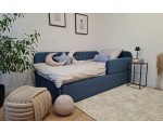 Polsterbett 90x200 mit 2 Schlafplätzen, RAUSFALLSCHUTZ und geräumigem Stauraum in Schubladenform, Ausziehbett 2in1 ALVIN 03 MNB Polsterbett 90x200 mit 2 Schlafplätzen, RAUSFALLSCHUTZ und geräumigem Stauraum in Schubladenform, Ausziehbett 2in1 ALVIN 03 MNB