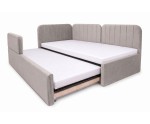 Polsterbett 90x200 mit 2 Schlafplätzen, RAUSFALLSCHUTZ und geräumigem Stauraum in Schubladenform, Ausziehbett 2in1 ALVIN 03 MNB Polsterbett 90x200 mit 2 Schlafplätzen, RAUSFALLSCHUTZ und geräumigem Stauraum in Schubladenform, Ausziehbett 2in1 ALVIN 03 MNB