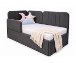 Gepolsterter Rausfallschutz 02 90x30 cm abnehmbar für Betten ALVIN