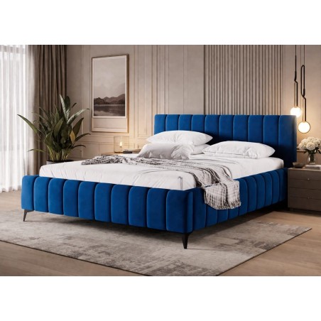 Elegantes Ehebett 200x200 cm für Schlafzimmer mit Stauraum und Lattenrost, Polsterbett IMPERIA S15