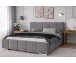 Doppelbett 160x200 cm mit vertikalen Nähten, Bettkasten, Lattenrost mit Metallrahmen, Polsterbett IMPERIA S01 Doppelbett 160x200 cm mit vertikalen Nähten, Bettkasten, Lattenrost mit Metallrahmen, Polsterbett IMPERIA S01