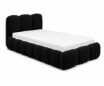 Jugendbett 90x200 cm mit tiefen Nähten und Bettkasten, Lattenrost mit Metallrahmen, Bubble Bett SOFTY