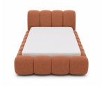 Weiches Polsterbett 120x200 cm mit dicken Seitenteilen, Lattenrost und Bettkasten, Bubble Bett SOFTY