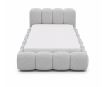 Weiches Polsterbett 120x200 cm mit dicken Seitenteilen, Lattenrost und Bettkasten, Bubble Bett SOFTY