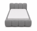 Weiches Polsterbett 120x200 cm mit dicken Seitenteilen, Lattenrost und Bettkasten, Bubble Bett SOFTY