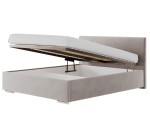 Komfortbett 200x200 cm mit großem Bettkasten, Lattenrost mit Metallrahmen, Schlafzimmerbett IMPERIA S01