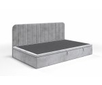 Einzelbett 80x180 cm für Kinderzimmer, mit abgerundeter Seitenblende, ANTOS 1R