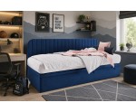 Modernes Polsterbett 120x200 cm mit abgerundeter Seitenblende, ANTOS 1R