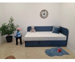 Jugendbett 100x200 cm, Seitenblende und Kopfteil abgerundet, ANTOS 2R