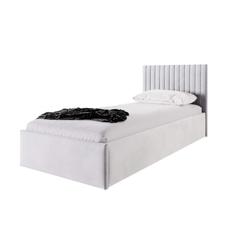 Gepolstertes Jugendbett 80x180 cm mit Kopfteil, Bettkasten und Lattenrost, Polsterbett BARTEK SM 02