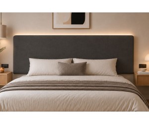 Wandpolster 87x182 cm, abgerundetes Wandpaneel, Wandkissen, Wandschutz INTARO 01