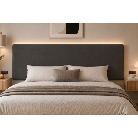 Wandpolster 87x182 cm, abgerundetes Wandpaneel, Wandkissen, Wandschutz INTARO 01