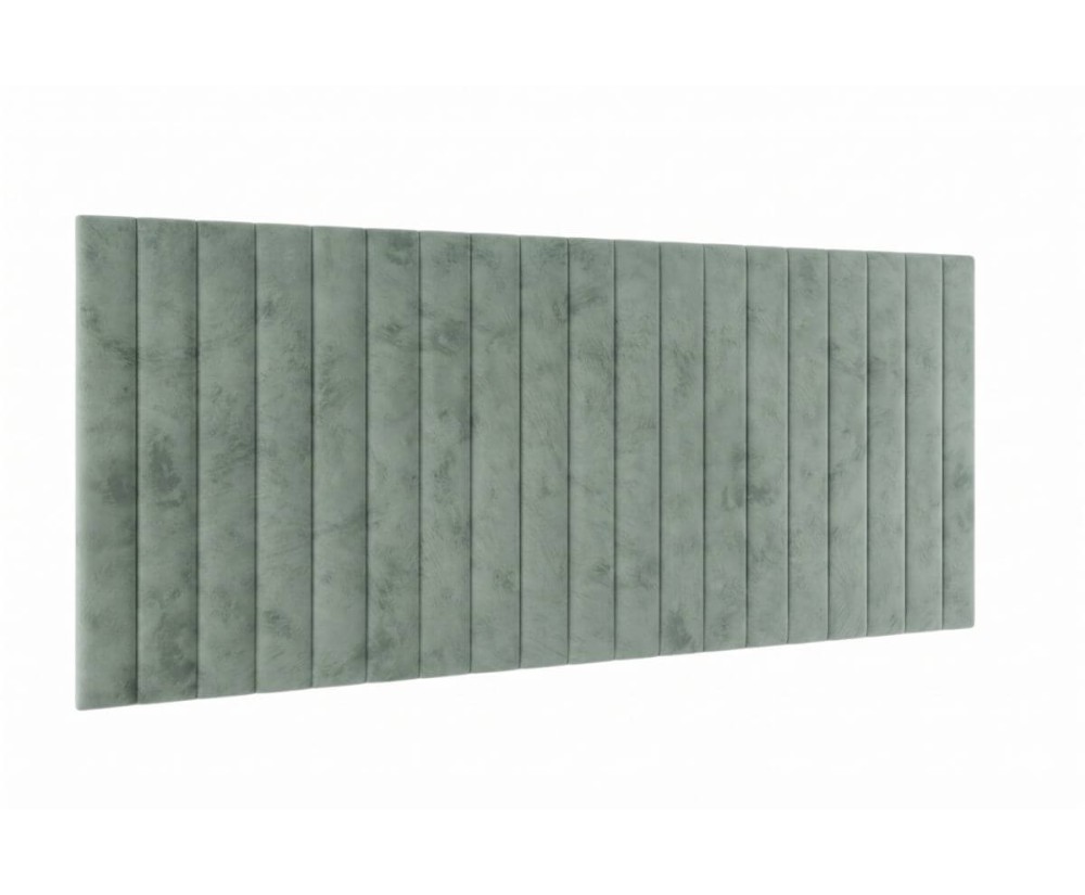 Wandpaneel 89x203 cm mit vertikalen Nähten je 10 oder 15 cm wählbar, Wandpolster INTARO