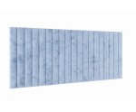 Wandpaneel 89x203 cm mit vertikalen Nähten je 10 oder 15 cm wählbar, Wandpolster INTARO