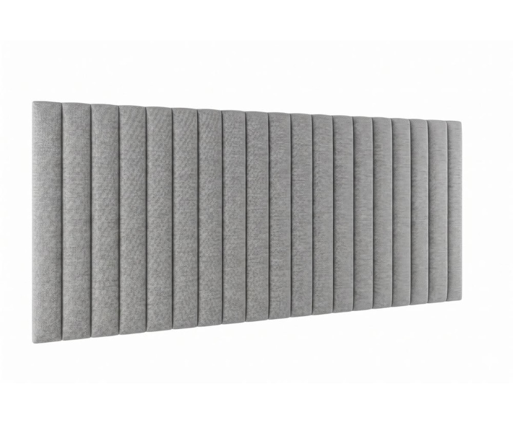 Wandpaneel 89x203 cm mit vertikalen Nähten je 10 oder 15 cm wählbar, Wandpolster INTARO