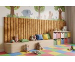 Wandpaneel 89x203 cm mit vertikalen Nähten je 10 oder 15 cm wählbar, Wandpolster INTARO