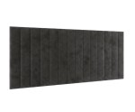 Wandpaneel 89x203 cm mit vertikalen Nähten je 10 oder 15 cm wählbar, Wandpolster INTARO