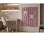 Wandpolster 89x150 cm mit vertikalen Nähten 3D, Wandkissen Wandschutz  INTARO
