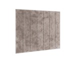 Wandpaneel 89x125 cm mit vertikalen Nähten 3D, Wandpolster vielseitig einsetzbar, Wandschutz INTARO
