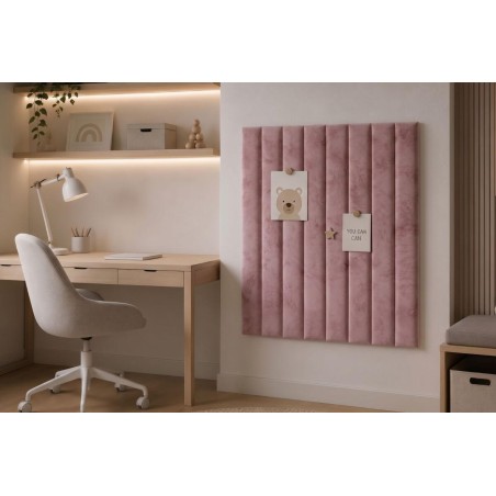 Wandpaneel 89x125 cm mit vertikalen Nähten 3D, Wandpolster vielseitig einsetzbar, Wandschutz INTARO