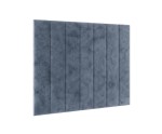 Modernes Wandpaneel 89x105 cm mit vertikalen Steppnähten, Wandpolster INTARO