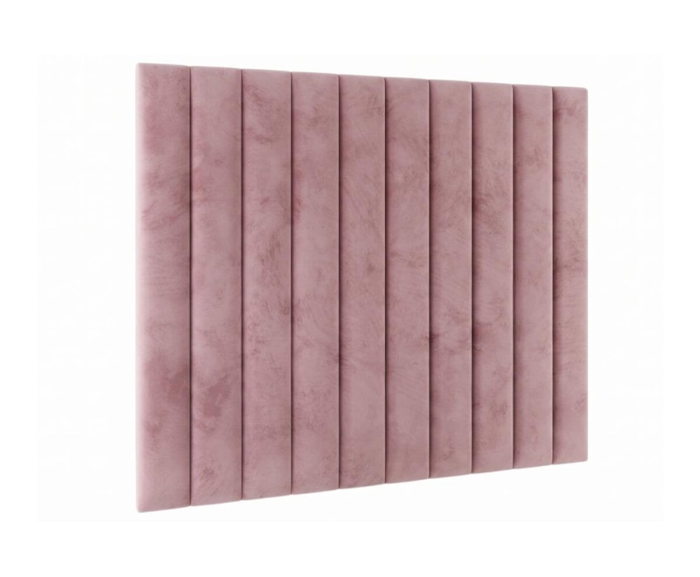Modernes Wandpaneel 89x105 cm mit vertikalen Steppnähten, Wandpolster INTARO