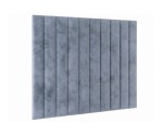 Modernes Wandpaneel 89x105 cm mit vertikalen Steppnähten, Wandpolster INTARO