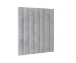 Gepolstertes Kopfteil 89x95 cm, Wandpaneel mit vertikalen Steppnähten, Wandpolster INTARO Gepolstertes Kopfteil 89x95 cm, Wandpaneel mit vertikalen Steppnähten, Wandpolster INTARO