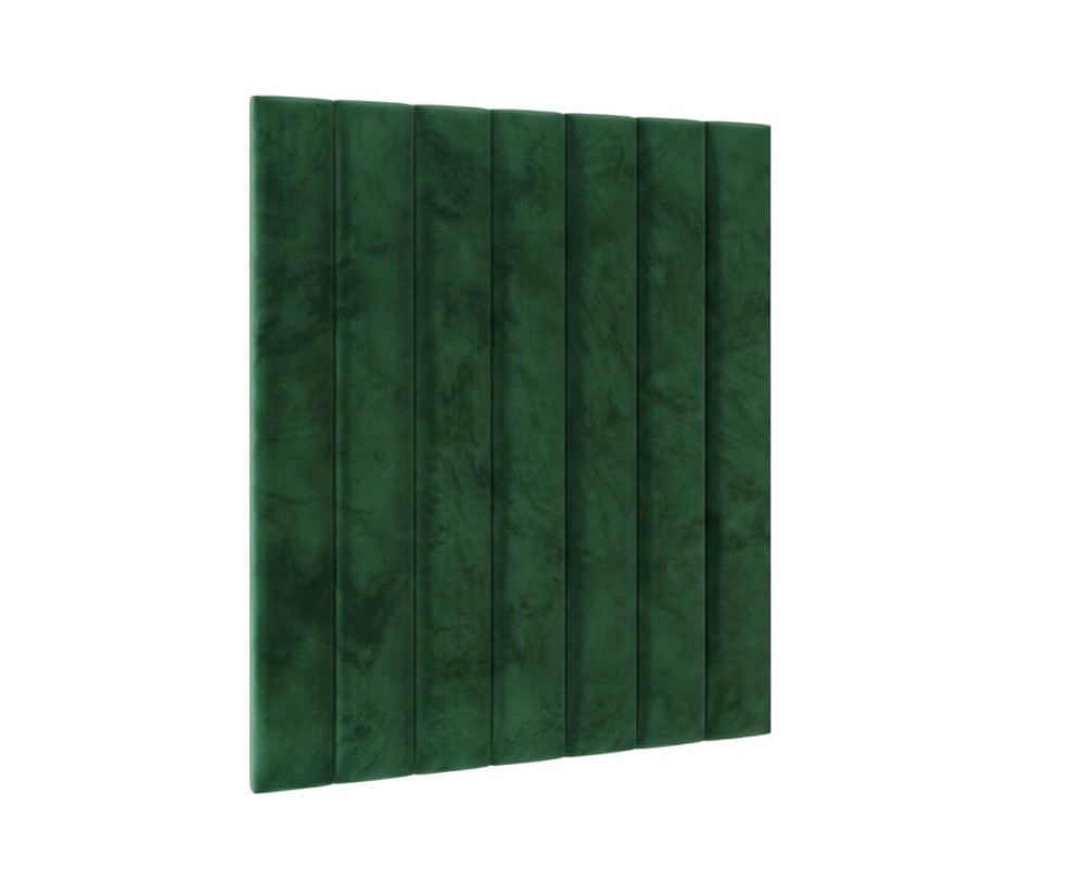 Gepolstertes Kopfteil 89x95 cm, Wandpaneel mit vertikalen Steppnähten, Wandpolster INTARO